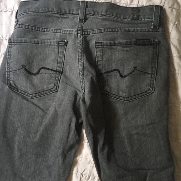 7 for All Mankind gray skinny jeans (size 24) - Picture 6 of 8